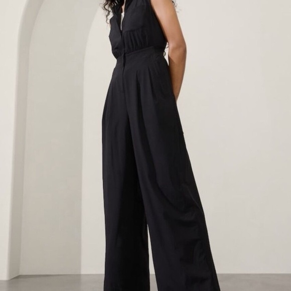 ATHLETA BROOKLYN UTILITY JUMPSUIT BLACK - 2 - Picture 2 of 5